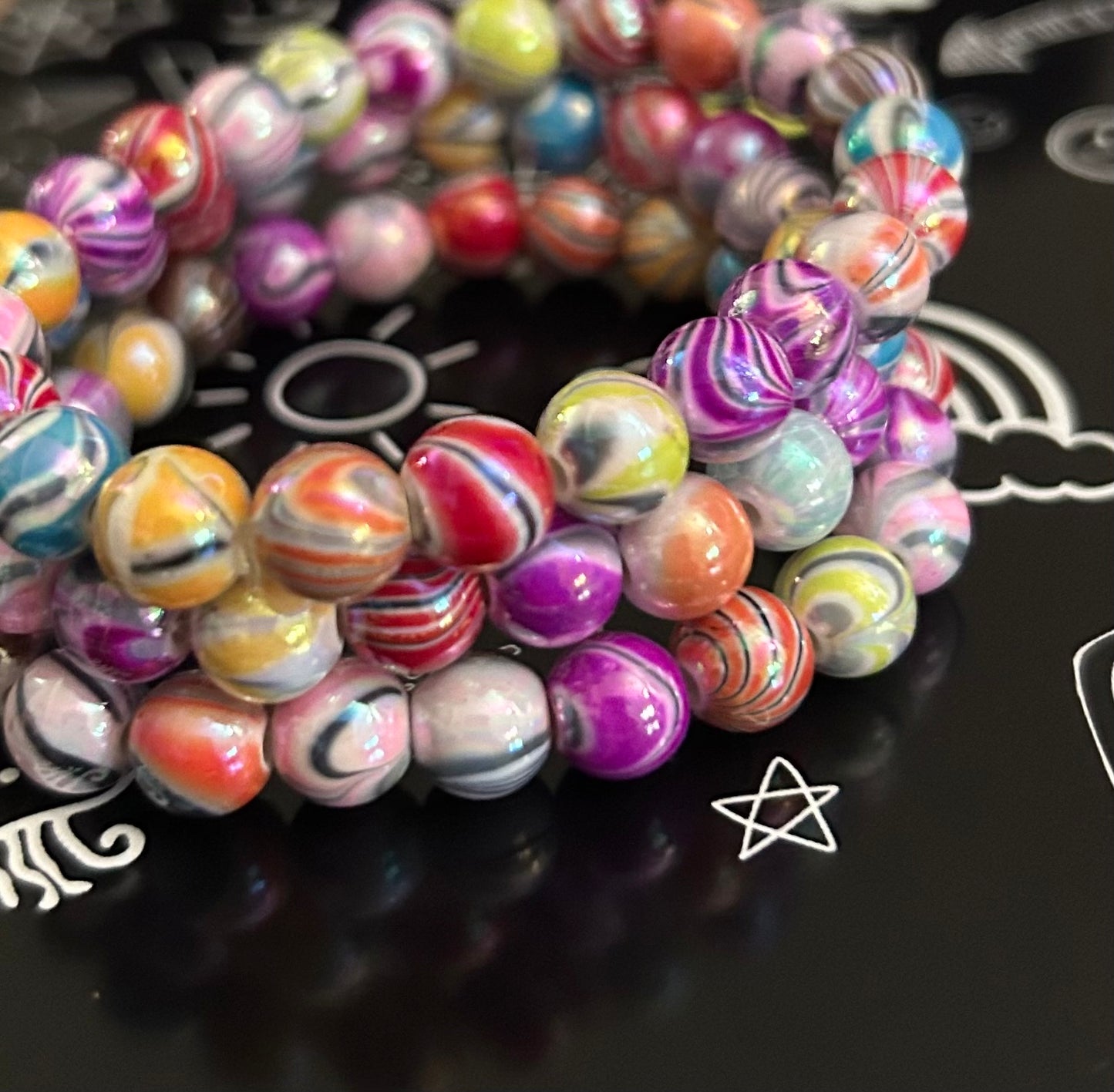 Kids "MULTI - Set of 3 " Beaded Bracelet