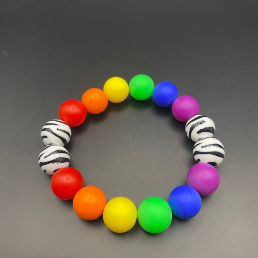 Kids "Rainbow Party" Beaded Bracelet